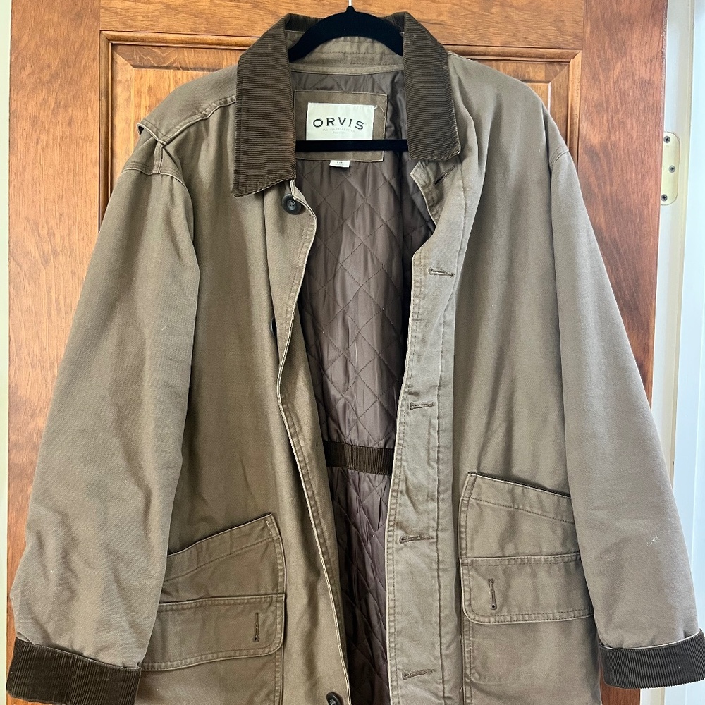 Canvas Jacket with Corduroy Trim- Orvis